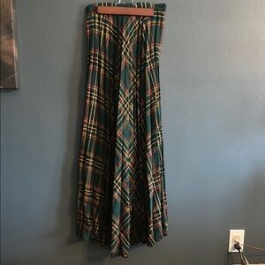 Plaid Green Skirt